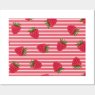 Cool Raspberry pattern Posters and Art